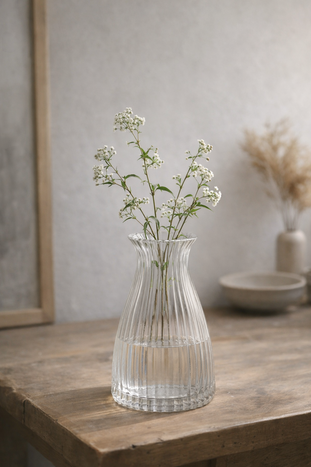 透明ガラス花瓶 一輪挿し 北欧デザイン 20.5cm 透明ガラス花瓶 一輪挿し 北欧デザイン 20.5cm