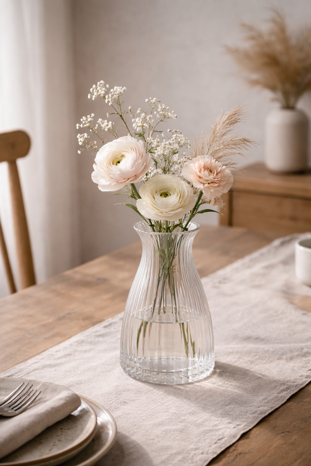 透明ガラス花瓶 一輪挿し 北欧デザイン 20.5cm 透明ガラス花瓶 一輪挿し 北欧デザイン 20.5cm