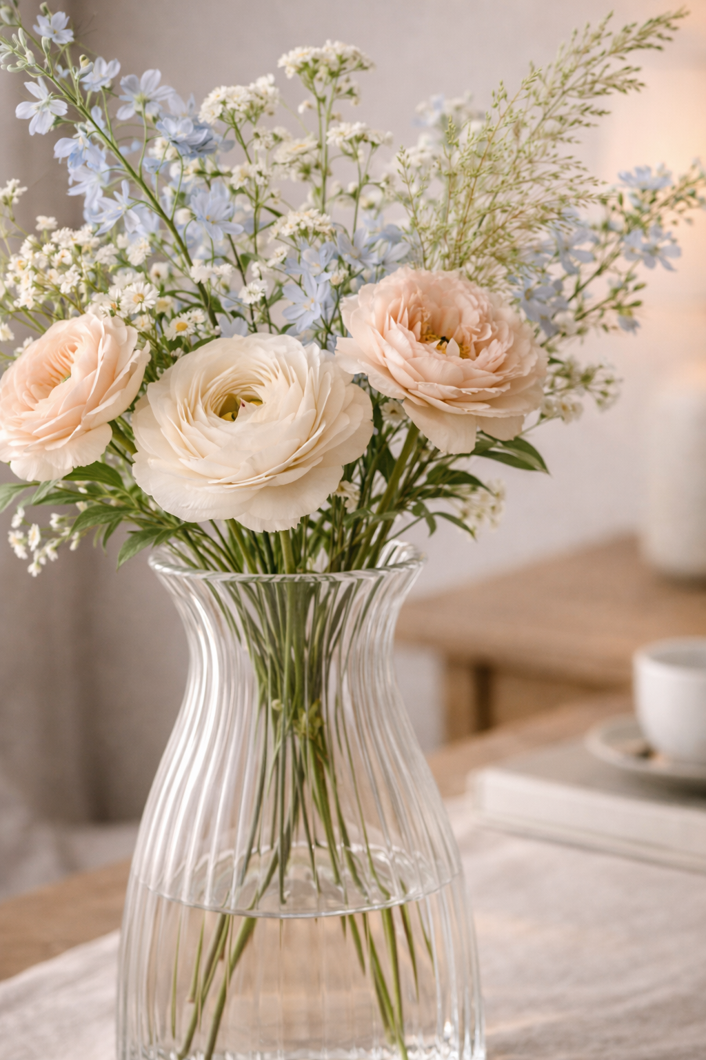 透明ガラス花瓶 一輪挿し 北欧デザイン 20.5cm 透明ガラス花瓶 一輪挿し 北欧デザイン 20.5cm